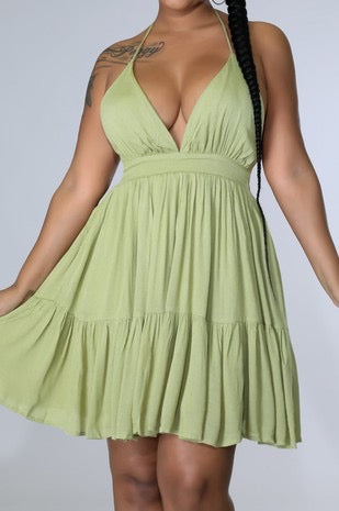 Mini-Maxi Backless Dress