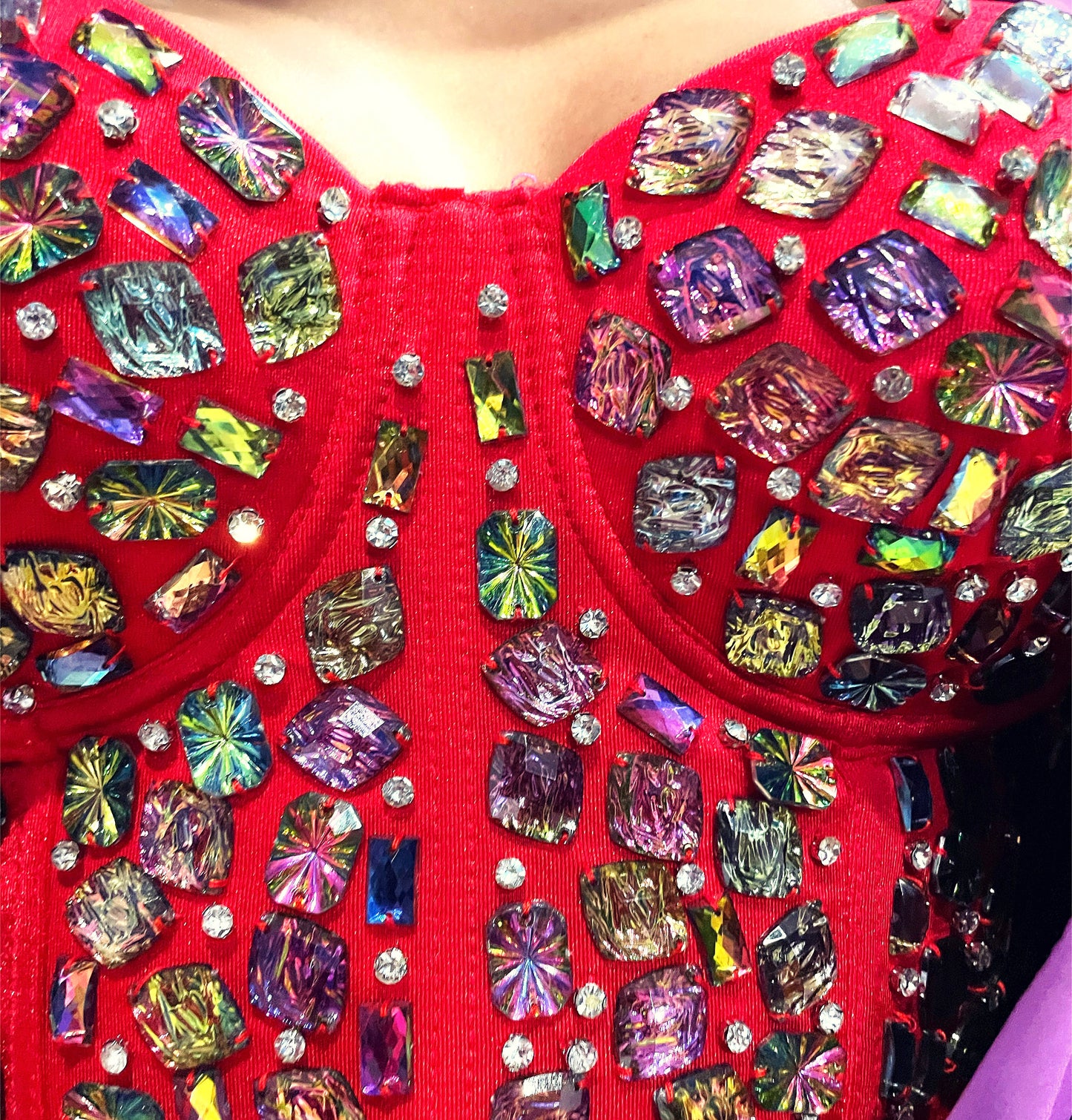 Rhinestone Beaded Bustier