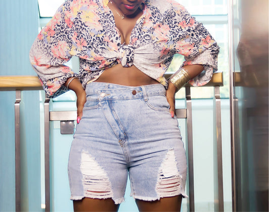 Dysfunctional Distressed Shorts