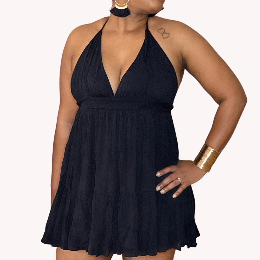 Mini-Maxi Backless Dress
